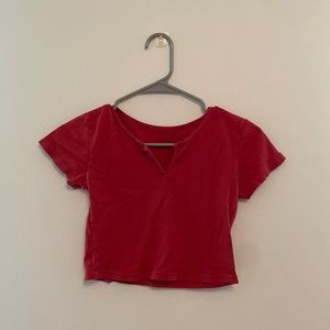 Brandy Melville/John Galt Red Crop Top